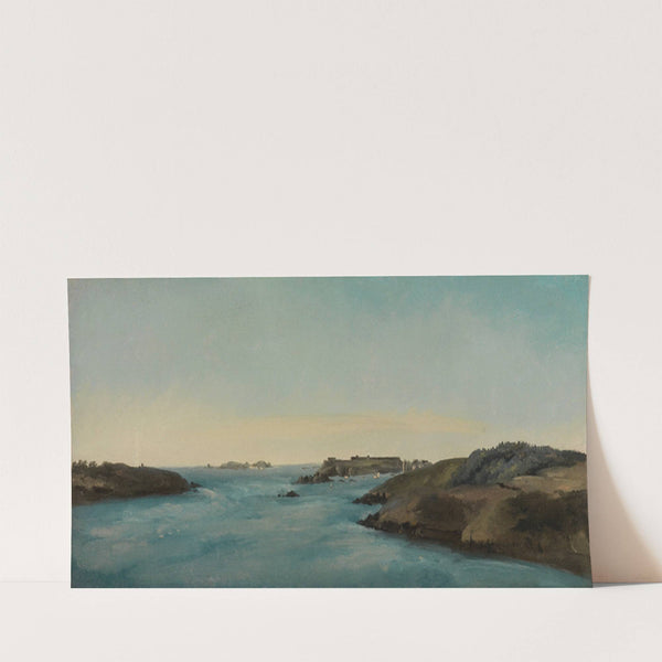 Die Mündung der Rance bei Saint-Servan (Bretagne) (ca 1815-1816) by Achille Etna Michallon