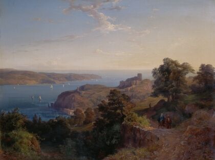 Die Mündung des Bosporus (Yoros Kalesi)