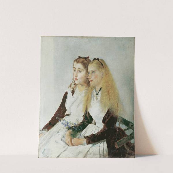 Die Nichten des Künstlers, Elisabeth und Maja (1873) by Anton Romako