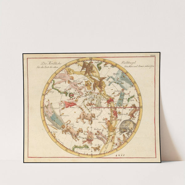 Die Nördliche Halbkugel für die Zeit der alten Griechen und Römer entworfen (1805) by Johann Elert Bode