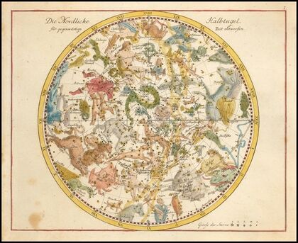 Die Nördliche Halbkugel für gegenwärtige Zeit entworfen (1805)