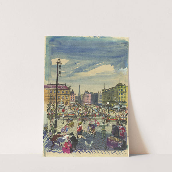 Die Opernkreuzung an der Sirkecke (1940) by Oskar Laske