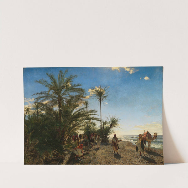 Die Palmen von Akabah am Roten Meer by Adolf von Meckel