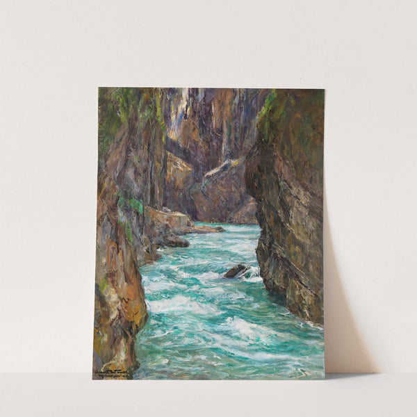 Die Partnachklamm bei Partenkirchen by Albert Wenk