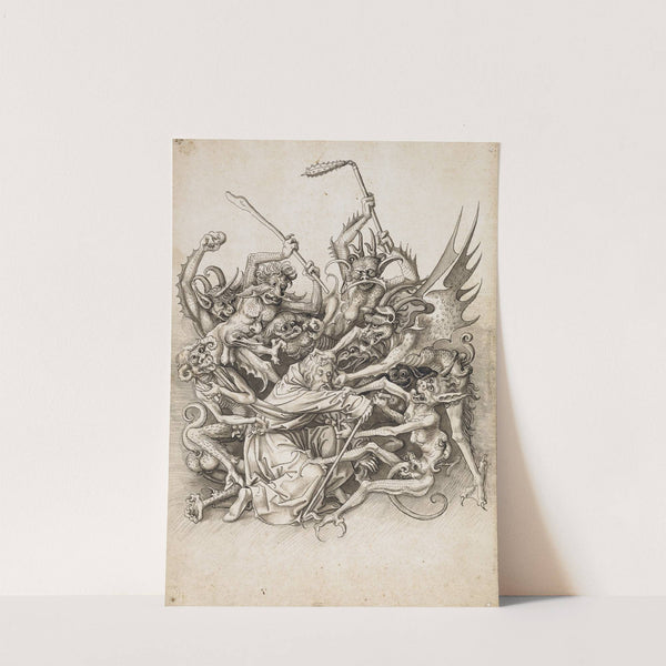 Die Peinigung des hl. Antonius durch Dämonen by Jörg Schweiger