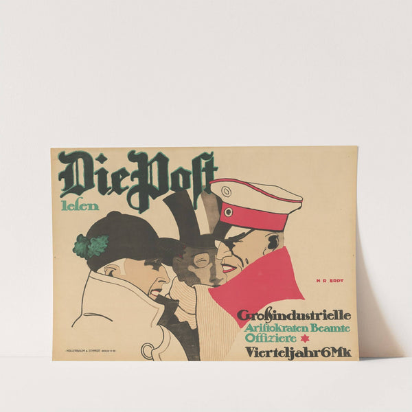 Die Post lesen (1913) by Hans Rudi Erdt