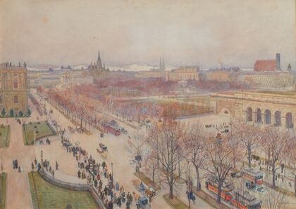 Die Ringstraße in Wien (1905)