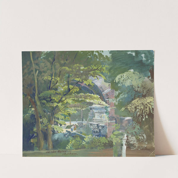 Die römische Ruine in Schönbrunn (1940) by Oskar Laske