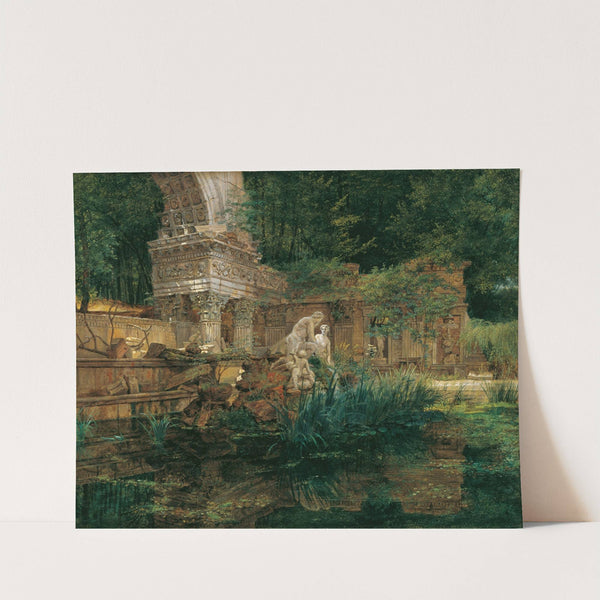 Die Römische Ruine in Schönbrunn (1832) by Ferdinand Georg Waldmüller