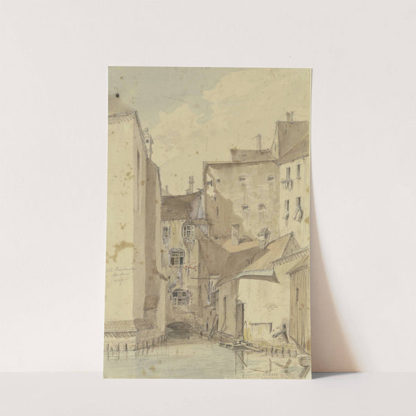 Die Roßschwemme am Viktualienmarkt in München (1829) by Carl Friedrich Heinrich Werner