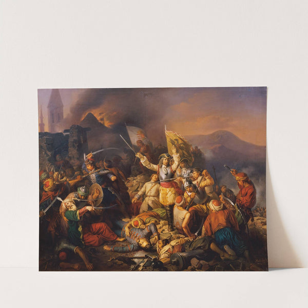 Die Rückeroberung Ofens aus der Hand der Türken im Jahr 1686 by Jozsef von Molnar