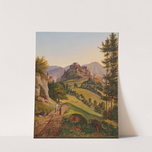 Die Ruine der Veste Clam bey Schottwien by Gustav Reinhold