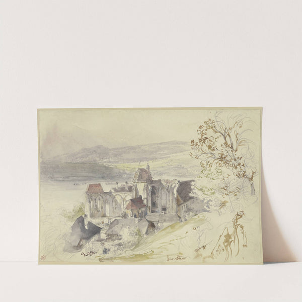 Die Ruinen der Klosterkirche Säusenstein an der Donau by Rudolf von Alt