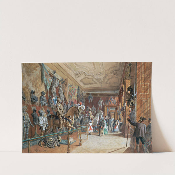 Die Rüstkammer III der Ambraser Sammlung by Carl Goebel the younger