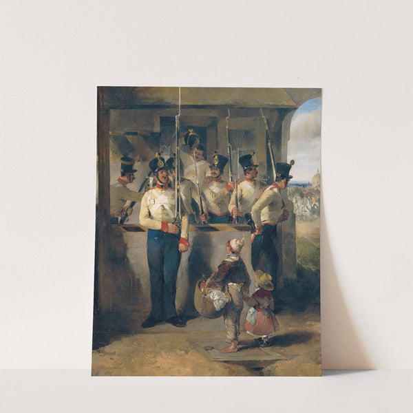 Die Schildwache, in das Gewehr rufend ('Gewehr heraus!') by Carl Schindler