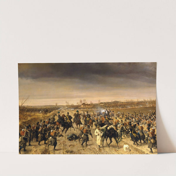 Die Schlacht bei Oberselk am 3. Februar 1864 by Fritz L' Allemand