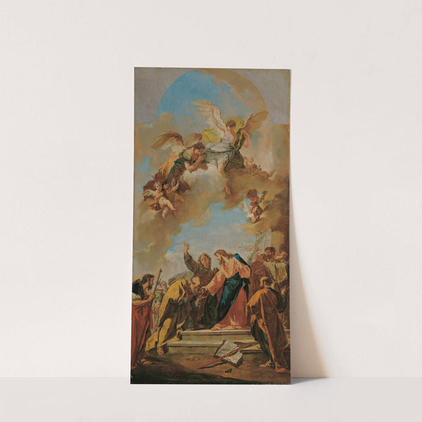 Die Schlüsselübergabe an Petrus by Giovanni Battista Pittoni