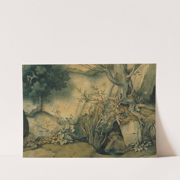 Die schöne Melusine; I. Fontes Melusinae Der Brunnen der Melusina by Moritz von Schwind