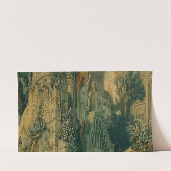 Die schöne Melusine; IV. Der Eidschwur (1869) by Moritz von Schwind