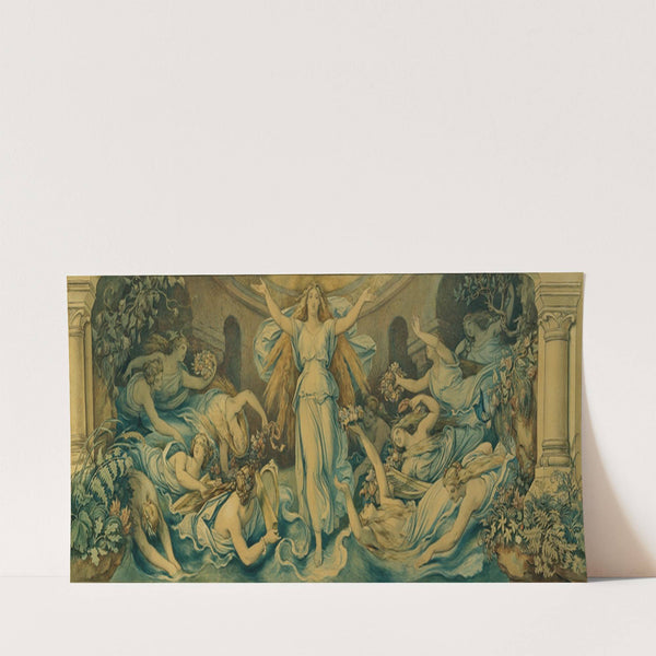 Die schöne Melusine; V. Das Heiligtum (1869) by Moritz von Schwind
