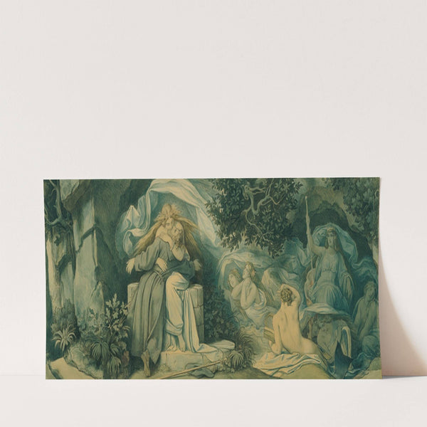 Die schöne Melusine; X. Das Wiederfinden (1869) by Moritz von Schwind