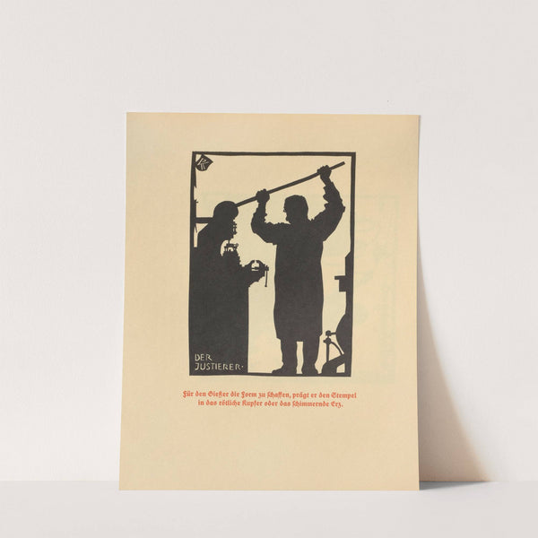 Die Schriftgiesserei im Schattenbild Pl.07 by Rudolf Koch