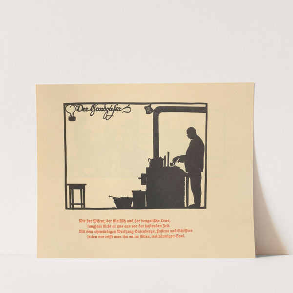 Die Schriftgiesserei im Schattenbild Pl.10 by Rudolf Koch