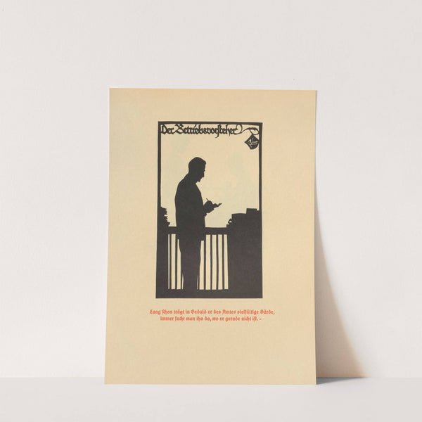 Die Schriftgiesserei im Schattenbild Pl.13 by Rudolf Koch