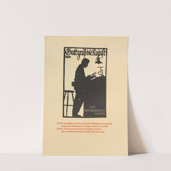 Die Schriftgiesserei im Schattenbild Pl.18 by Rudolf Koch