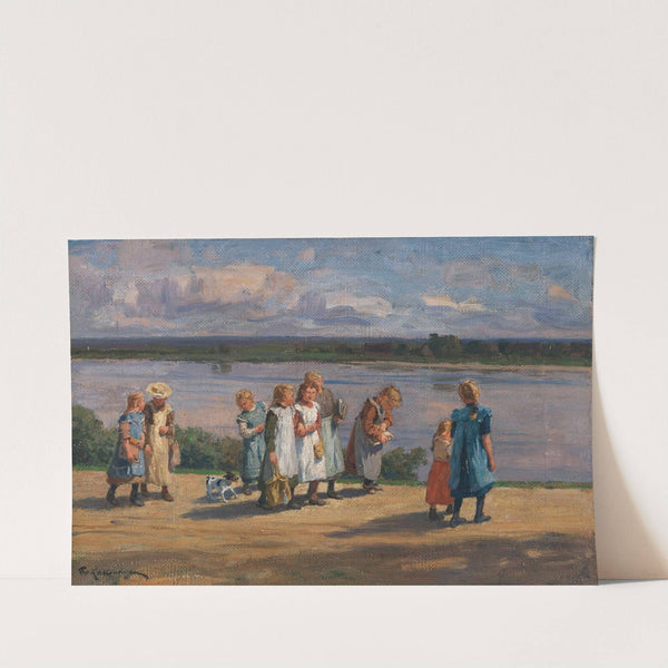 Die Schule ist aus by Friedrich Kallmorgen