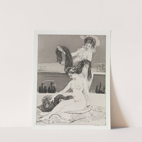 Die Schwäne (Zelt, Opus XIV, 1. Teil, Nr. 4) (1915) by Max Klinger