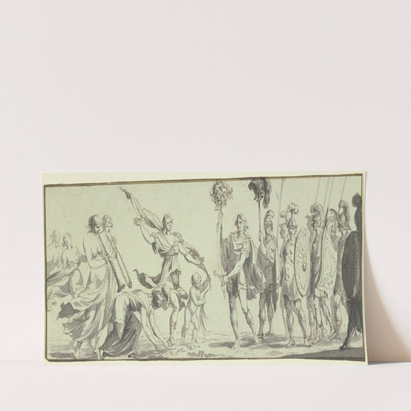 Die siegreiche Rückkehr Davids (ca 1626) by Pierre Brebiette