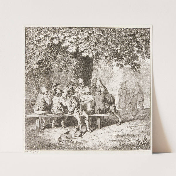 Die Sitzung unter der Linde (1799) by Franz Niklaus König