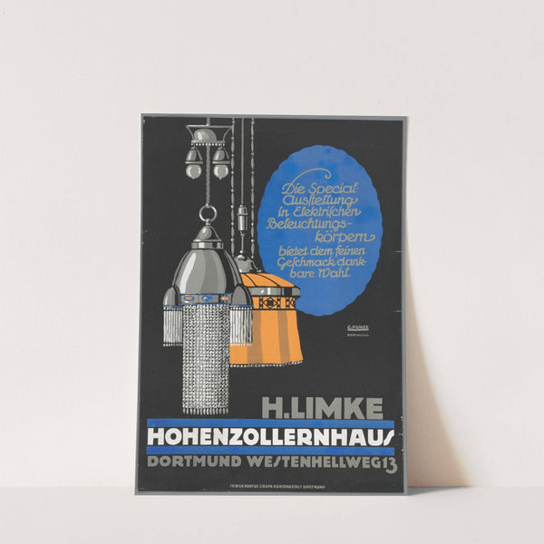 Die Special-Ausstellung in Elektrischen Beleuchtungskörpern (...) H. Limke. Hohenzollernhaus. Dortmund by Carl Kunze