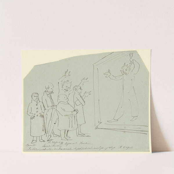 Die Städelsche Administration vor Lessings Hussitenpredigt by Philipp Veit