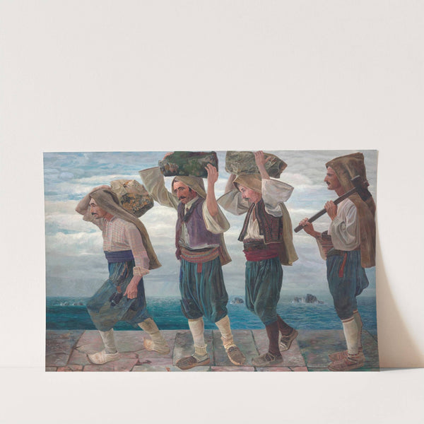 Die Steinträger von Ragusa by Karl Mediz