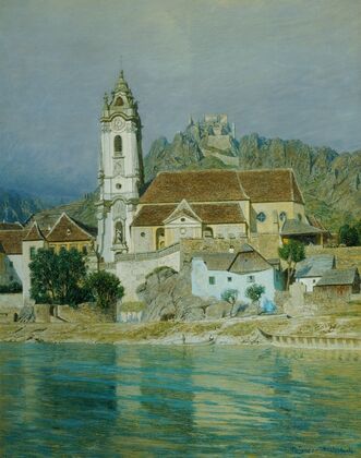 Die Stiftskirche in Dürnstein (1905)