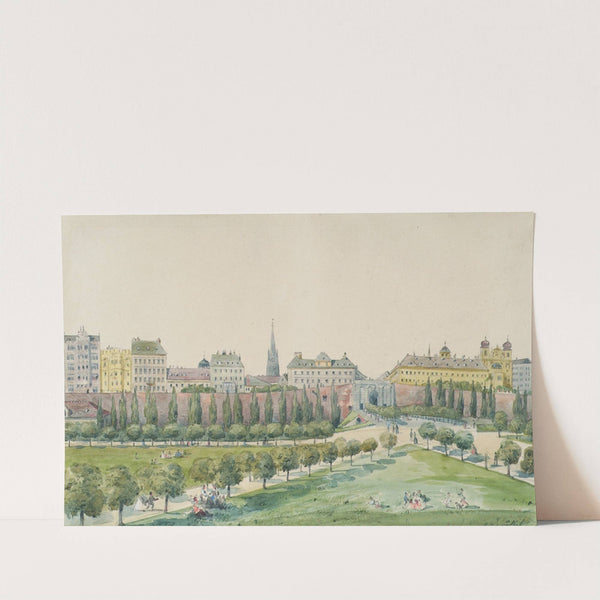 Die Stubenbastei und das Stubentor in Wien by Emil Hütter