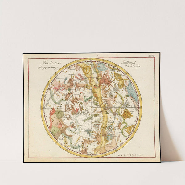 Die Südliche Halbkugel für gegenwärtige Zeit entworfen (1805) by Johann Elert Bode