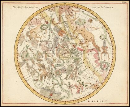 Die Südlichen Gestirne nach de la Caillee (1805)