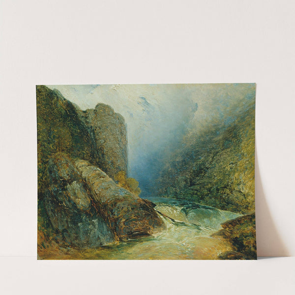 Die Teufelsmauer bei Hohenfurt (Kienberg) by Adalbert Stifter