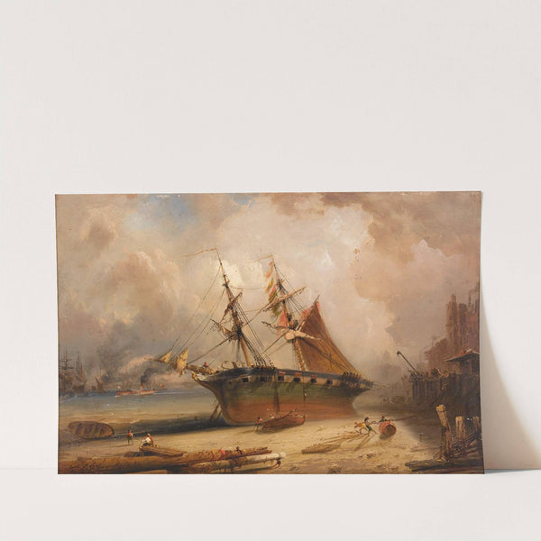 Die Themse (1877) by Carlo Bossoli