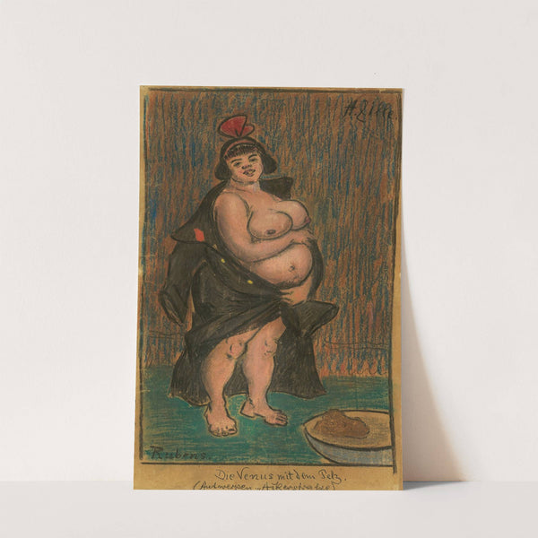 Die Venus mit dem Pelz. (Antwerpen ,Ackerstraße‘) by Heinrich Zille