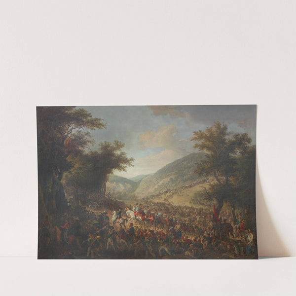 Die verbündeten Heere, Kaiser Franz I. (II.) von Österreich mit dem Kronprinzen Ferdinand an der Spitze, überschreiten im Juli 1815 die Vogesen (1822-1828) by Johann Nepomuk Höchle