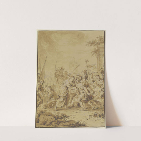 Die Versöhnung der Sabiner und Römer by Januarius Zick