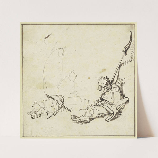 Die Wächter am Gefängnis des Petrus by Rembrandt van Rijn