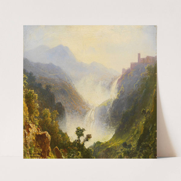 Die Wasserfälle von Tivoli by Carl Morgenstern