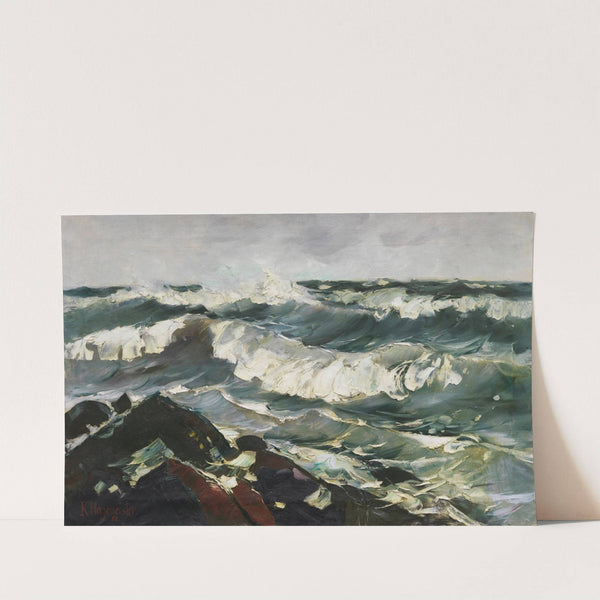 Die Welle (Bewegte See) by Karl Hagemeister