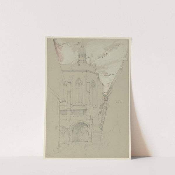 Die Wernerkapelle in Oberwesel (1853) by Eduard von Steinle