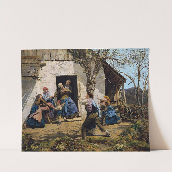 Die Wiedergenesene (1864) by Ferdinand Georg Waldmüller